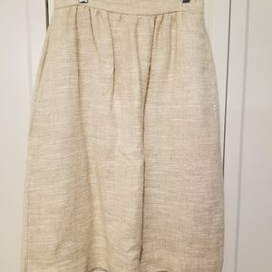 Vintage linen skirt in cream